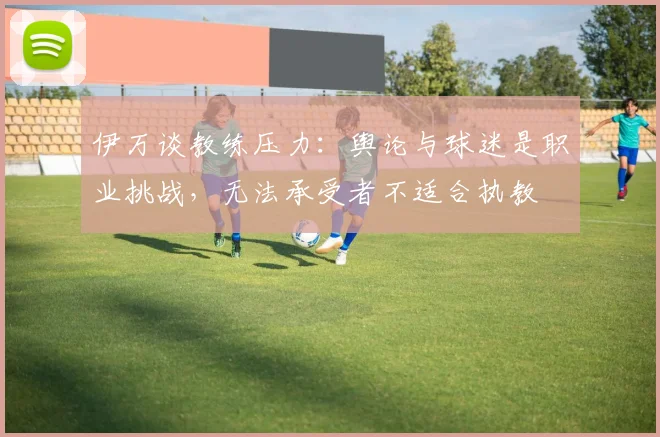 伊万谈教练压力：舆论与球迷是职业挑战，无法承受者不适合执教